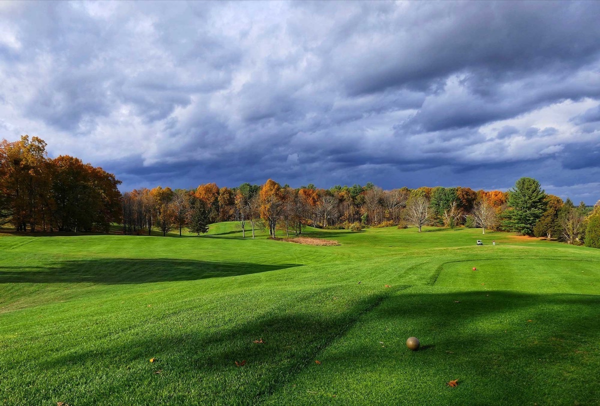 Golf course aerial view - default image
