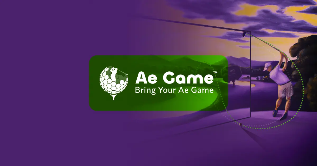 Ae Game Golf indoor golf simulator