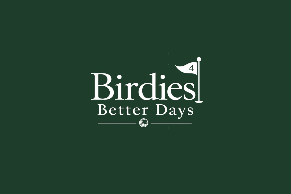 Birdies for Better Days logo — a golf flag on a deep green field